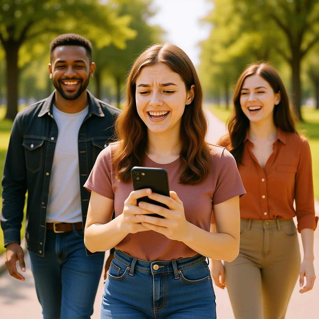 Diverse group of teens walking together with mutual respect and confidence