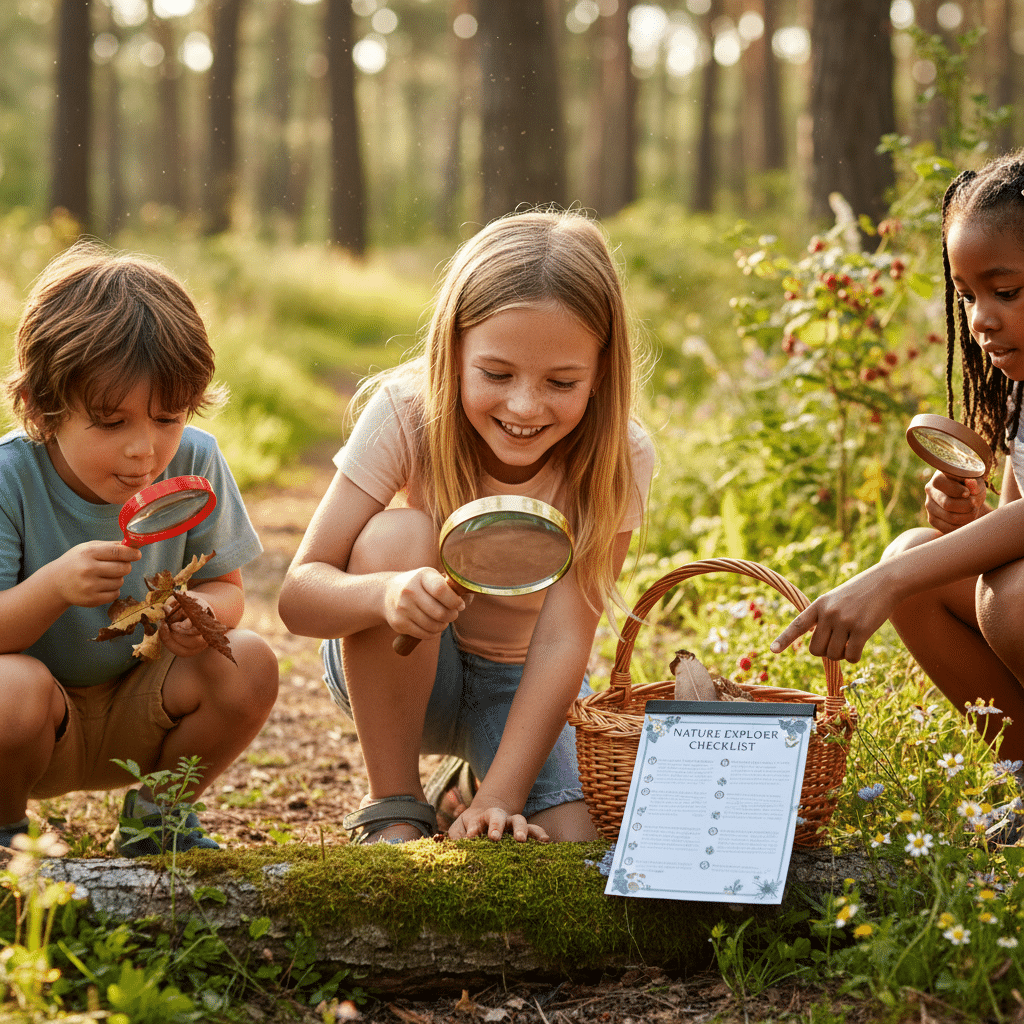 Outdoor educational activities for kids scavenger hunt